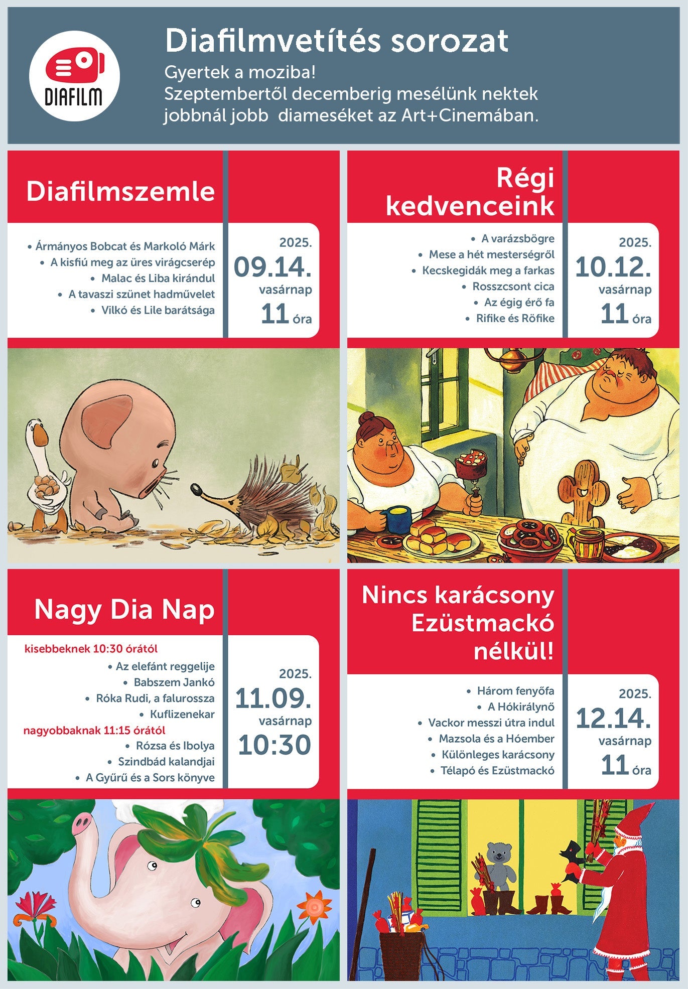 Diafilmvetítések